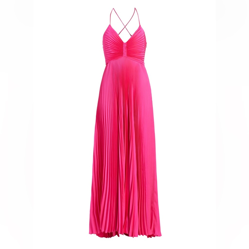 A.L.C. Hot Pink Pleated Dress